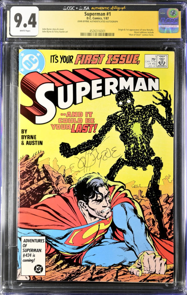 Superman #1 - Firma JOHN BYRNE