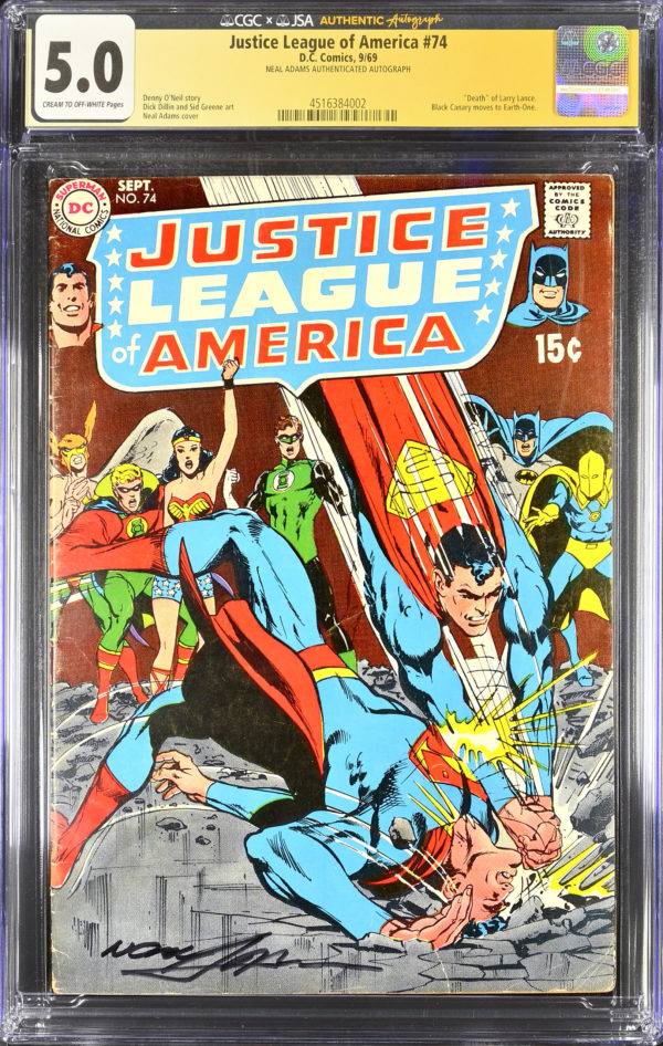 Justice League of America #74 - Firma NEAL ADAMS